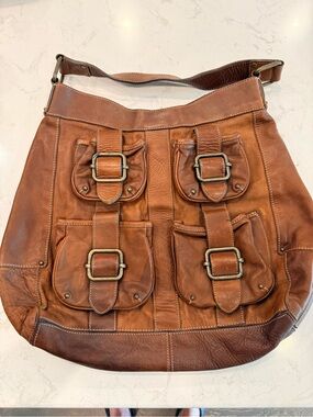 Vintage Banana Republic Boho Chic Women’s Leather Shoulder Bag